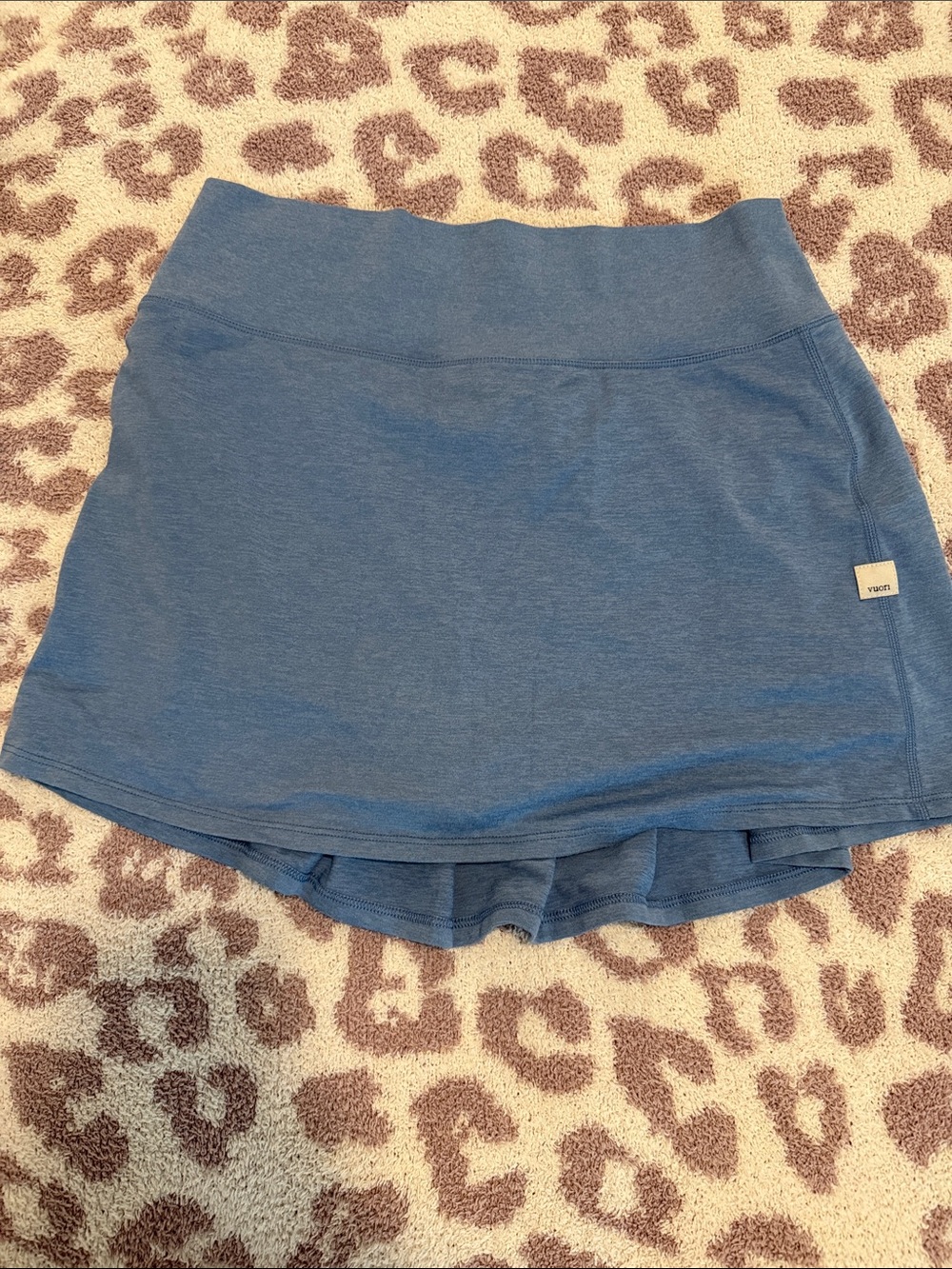 Vuori Heathered Blue Active Skort